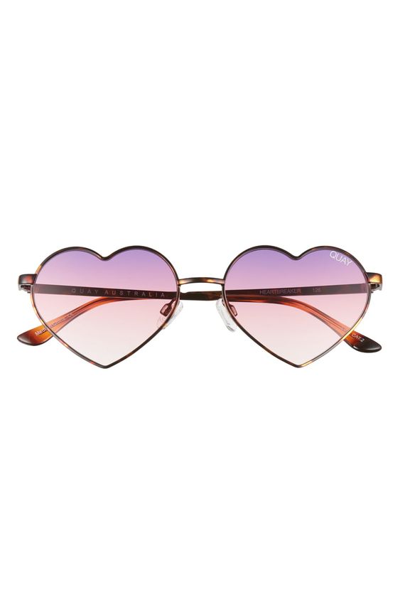 Rose Quartz and Heart Sunglasses
